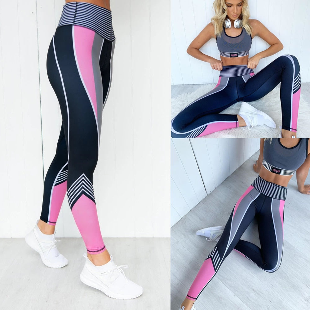 Fitness Leggings Women Polyester Ankle-Length Standard Fold Pants