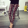 Women Leggings Fashion Plaid Printing Legging