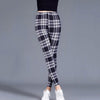 Women Leggings Fashion Plaid Printing Legging