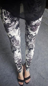 Women Leggings Fashion Plaid Printing Legging