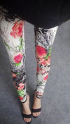 Women Leggings Fashion Plaid Printing Legging