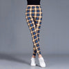 Women Leggings Fashion Plaid Printing Legging